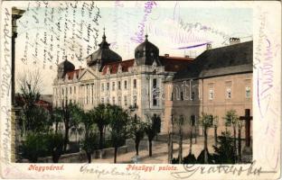 1902 Nagyvárad, Oradea; Pénzügyi palota. Sonnenfeld Adolf kiadása / financial palace (EK)