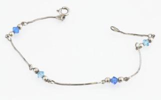 Ezüst(Ag) karkötő, jelzett, h: 17 cm, bruttó: 2,38 g