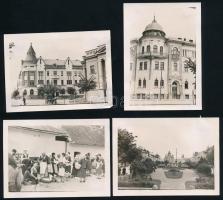 cca 1940 Marosvásárhely (Erdély), 10 db fotó, változó állapotban, a hátoldalon ragasztásnyomokkal, 9...