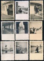 1939-1941 Budapest, Halászbástya, Duna-part, Lánchíd, stb., 27 db fotó, a hátoldalon datálva, vegyes...