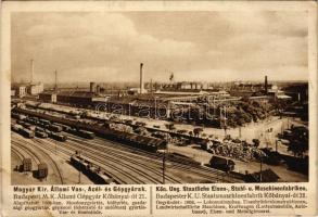 Budapest VIII. Magyar kir. állami vas-, acél- és gépgyárak. Budapesti M. K. Állami Gépgyár, Kőbányai út 21. (fl)