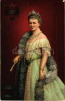 I. M. Augusta Victoria, Deutsche Kaiserin / Augusta Victoria of Schleswig-Holstein, German Empress and Queen of Prussia. Stengel litho (fl)