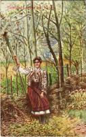 Taranca din Dorna Jud. Suceava / Romanian folklore. Stengel & Co. (ázott sarok / wet corner)
