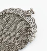 Ezüst(Ag) pénztárca, jelzés nélkül, nettó: 32,49 g