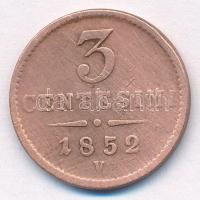 Olasz Államok / Lombardia-Velence 1852V 3c Cu T:VF,F kis ph, karc Italian States / Lombardy-Venice 1852V 3 Centesimi Cu C:VF,F small edge error, scratch Krause C#30.2