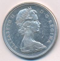 Kanada 1967. 1D Ag "Kanada megalakulásának 100. évfordulója / II. Erzsébet" T:XF karc
Can...