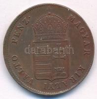 1848. 1kr Cu enyhén félrevert T:XF patina Adamo B1