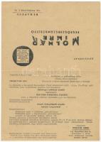 Molnár Imre festőszerszámkészítő kihajtható reklámlapja. Budapest VII. Wesselényi utca 78. (EK)