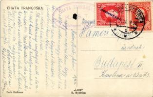 1939 Tátra, Alacsony-Tátra, Nízke Tatry; Chata Trangoska pod Dumbierom / Trangoska menedékház a Gyöm...