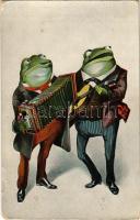 1911 Frog musicians (tear), 1911 Béka muzsikusok Frog musicians (szakadás)