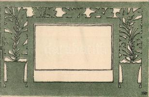 Art nouveau pattern Philipp und Kramer litho