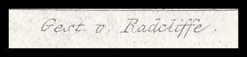 XIX. sz. közepe, C. Klette rajza után, Radcliffe metszése: Visegrád. Acélmetszet, papír, jelzett a m...