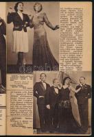 1933-1937 Színházi Élet 2 db száma (XXIII. évf. 43. sz. és XXVII. évf. 48. sz.), kissé foltos, sérül...