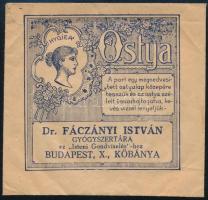 Dr. Fáczányi István Gyógyszertára az "Isteni Gondviseléshez" Bp. X. Kőbánya ostyatasak