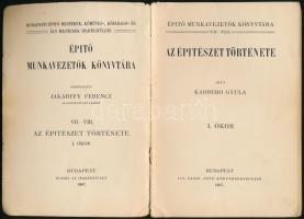 Kabdebo Gyula: Az építészet története. I. Ó-kor. Építő Munkavezetők Könyvtára VII-VIII. Bp., 1907, I...