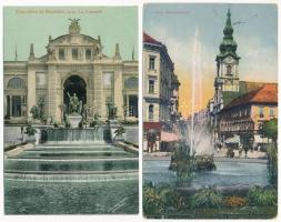 21 db RÉGI külföldi város képeslap vegyes minőségben / 21 pre-1945 mostly European town-view postcar...