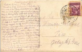 1928 Dévény, Theben a. d. Donau, Devín (Pozsony, Bratislava); várrom, templom / castle ruins, church...