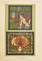 1897-98 Magyar Iparművészet első évfolyama, kötés, gerinc és borító nélkül