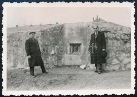 cca 1945 Katonai bunker, fotó, 6×9 cm