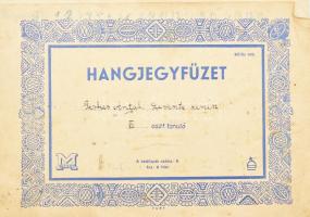 cca 1930-1940 Szegedi levente zenész hagyaték tétel, össz. 8 db: fotók (4 db), nyomtatott kották (2 ...