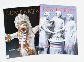 Lempertz 2 db árverési katalógus, Meissen porcelán és kézművesség témában, 2004-2006