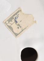 Iparművész kerámia harcoló kakasok, zsűrizett címkével, kézzel festett, hibátlan, m:12,5 cm