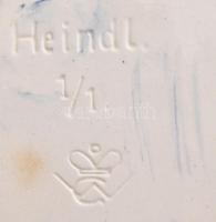 Hummel Heindl manufaktúra: Női arc falidísz. Jelzett, hibátlan, mázrepedésekkel, 20x15 cm