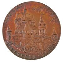 Peternák Gusztáv (1928-) 1983. "Keszthelyi Éremgyűjtő Csoport / Hegyesd vára" bronz emléké...