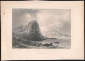 Bartlett, William Henry (1809-1854), James Charles Armytage (1802-1897): Dévény (Castle Theben). Acélmetszet, papír, jelzett a metszeten. Kissé foltos. 13x19 cm