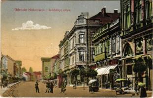 Miskolc, Széchenyi utca, Grand Hotel Seper szálloda, üzletek. Glass & Tuscher képeslapgyára (EK)