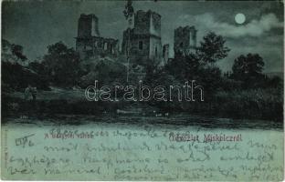 1899 (Vorläufer) Diósgyőr (Miskolc), várrom este. Ferenczi B. kiadása (fl)