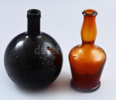 Zwack J. és Társa 2 darab üveg, közte Unicum, hibátlan, m: 18-19 cm