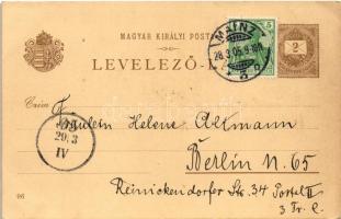 1905 Hunyadi János. Ezredéves Országos Kiállítás. Pesti Könyvnyomda R.T. / Hungarian Millennium Exhi...