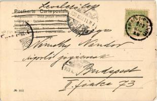 1903 Singing lady. unsigned Raphael Kirchner (kis szakadás / small tear)