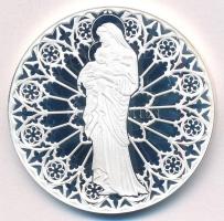 Románia DN "S az Ige testté lett és láttuk az Ő dicsőségét" ezüstözött fém vallási emlékér...