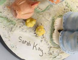 Sarah Key 5 db gyűjthető műgyanta szobrocska, jelzett egy papírral 13 cm