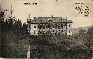 1916 Málnásfürdő, Malnas, Malnas-Bai; Ilonka villa. Pálfi Manó kiadása (EK)