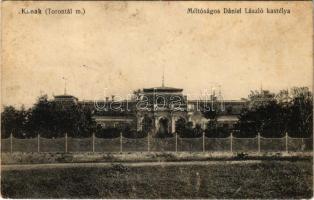 1913 Kanak, Konak (Torontál); Méltóságos Dániel László kastélya / castle (fl)