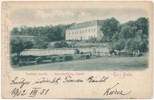 1902 Bán, Trencsénbán, Bánovce nad Bebravou; Uradalmi kastély. Gansel Lipót 140. / castle (EK)