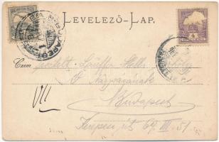 1902 Bán, Trencsénbán, Bánovce nad Bebravou; Uradalmi kastély. Gansel Lipót 140. / castle (EK)