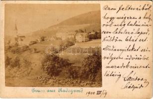 1900 Sankt Radegund bei Graz (Steiermark), photo glued to postcard (EK)