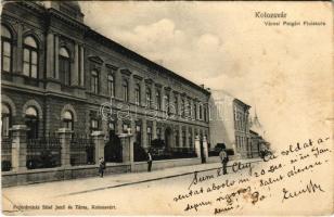 1902 Kolozsvár, Cluj; Városi Polgári fiúiskola. Stief Jenő és társa kiadása / boy school (szakadás / tear)