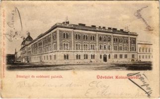 1902 Kolozsvár, Cluj; Pénzügyi és erdészeti paloták. Dunky fivérek / Financial and forestry palaces (fl)