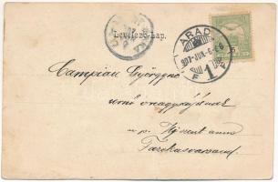 1907 Arad, Földes Kelemen gyógyszertár és laboratórium a Megváltóhoz. Legjobb arcszépítő a margit cr...