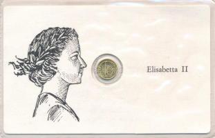 1965. "II. Erzsébet" jelzetlen modern mini Au pénz, lezárt, eredeti műanyag tokban (0.333/10mm) T:UNC 1965. "Elizabeth II" modern mini Au coin without hallmark, in sealed plastic case (0.333/10mm) C:UNC