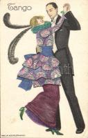 Couple dancing tango litho s: Mela Koehler (EB)