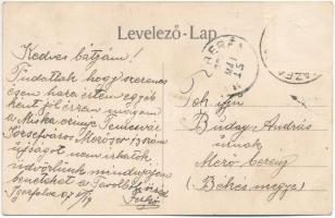 1907 Igazfalva, Dumbrava (Temes); Református templom, Igazfalva-Rekettyő vasútállomás, vonat, gőzmoz...