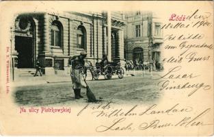 1900 Lódz, Na ulicy Piotrkowskiej / street view. Fot. B. Wilkoszewski (EK)