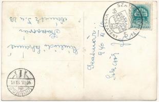 1940 Szatmárnémeti, Satu Mare; bevonulás, lovas katonák / entry of the Hungarian troops, cavalry. ph...