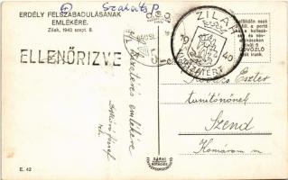 1940 Zilah, Zalau; bevonulás, Éder üzlete / entry of the Hungarian troops, shop + "1940 Zilah v...